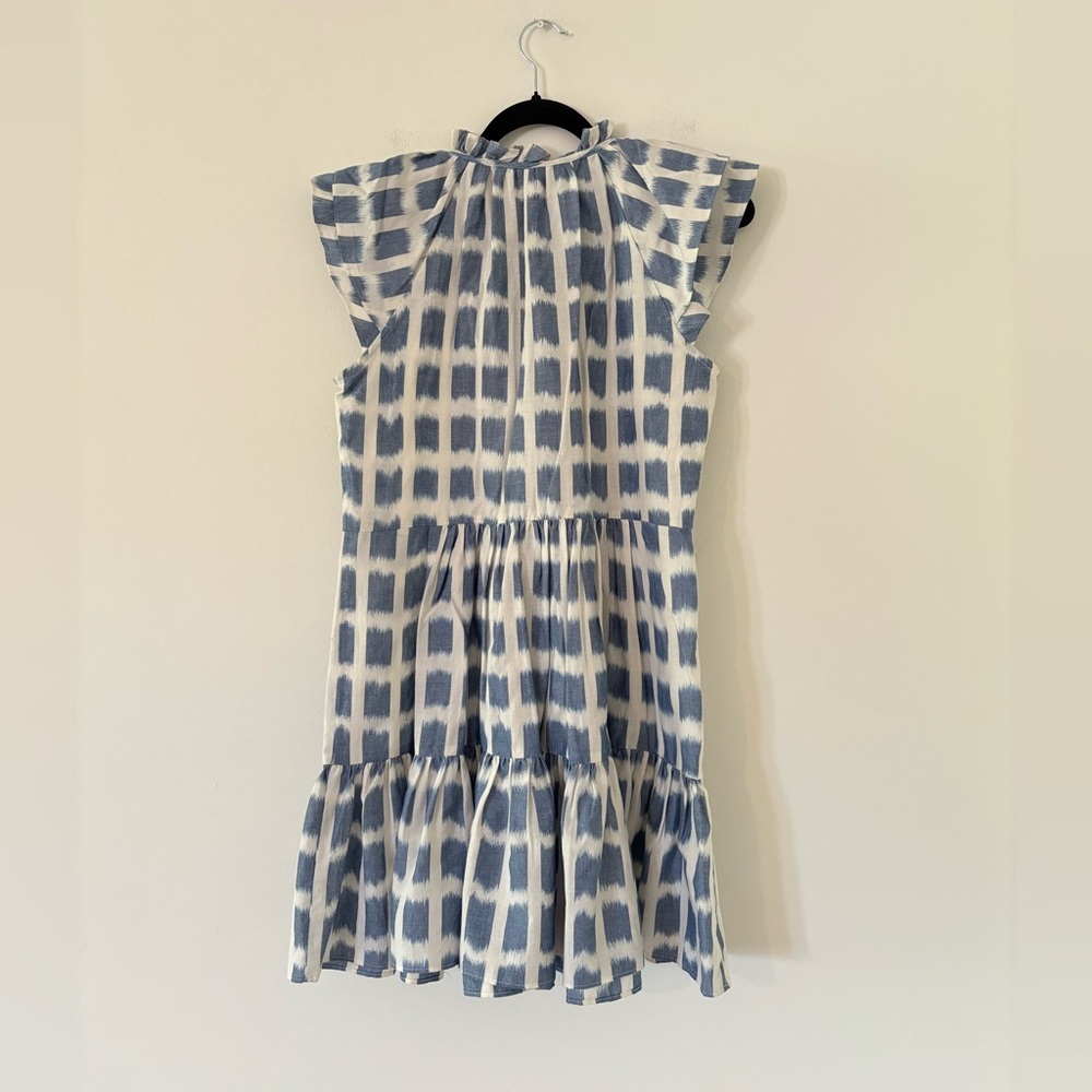 VERONICA BEARD Zee Ikat Dress in Ecru Multi - Picture 7 of 9